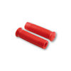 Grips de manillar Custom Retrostyle para manillares de 7/8 pulgadas (22mm) en rojo