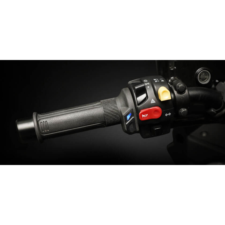 KOSO Heating handles HG-13, open end 7/8 inch, L=120, black, black