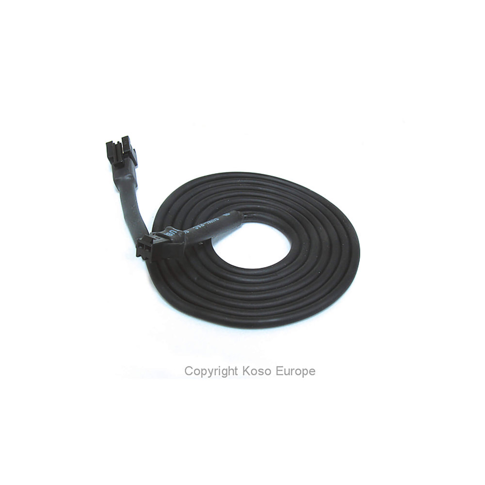 Câble KOSO pour capteur de température 1 mètre, prise noire ou blanche