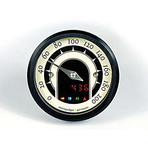 motogadget Speedometer motoscope minuscule speedster, noir