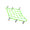 SHIN YO Багажная сетка, 40 x 40 см, неоново-зеленый
