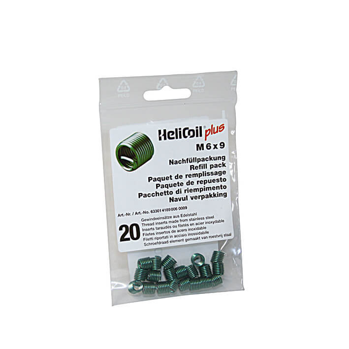 HELICOIL Refill pack plus gänginsatser M 6