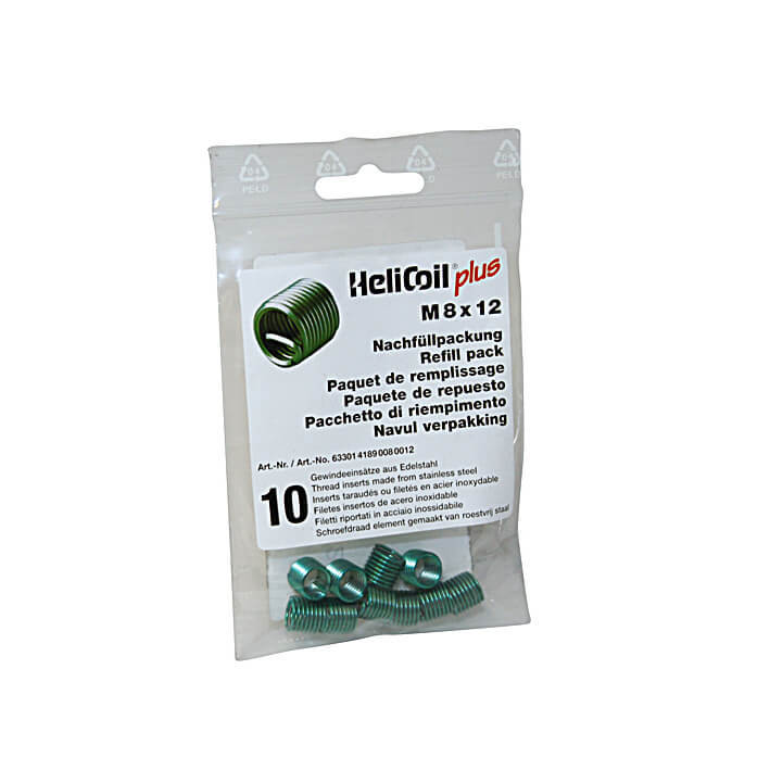 HELICOIL Refill pack plus threaded inserts M 8