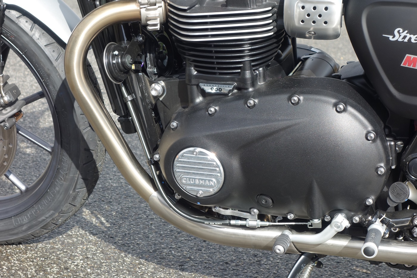 LSL Logement couverture à gauche, Street Twin, argent