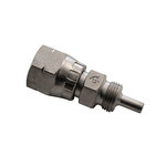 ALLEGRI Connector, beweegbaar, type JIC (3/8 inchx24 interne draad), 0 graden