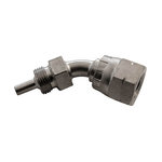 Conector ALLEGRI, móvil, tipo JIC (hilo interno de 3/8 pulgadasx24), 45 grados