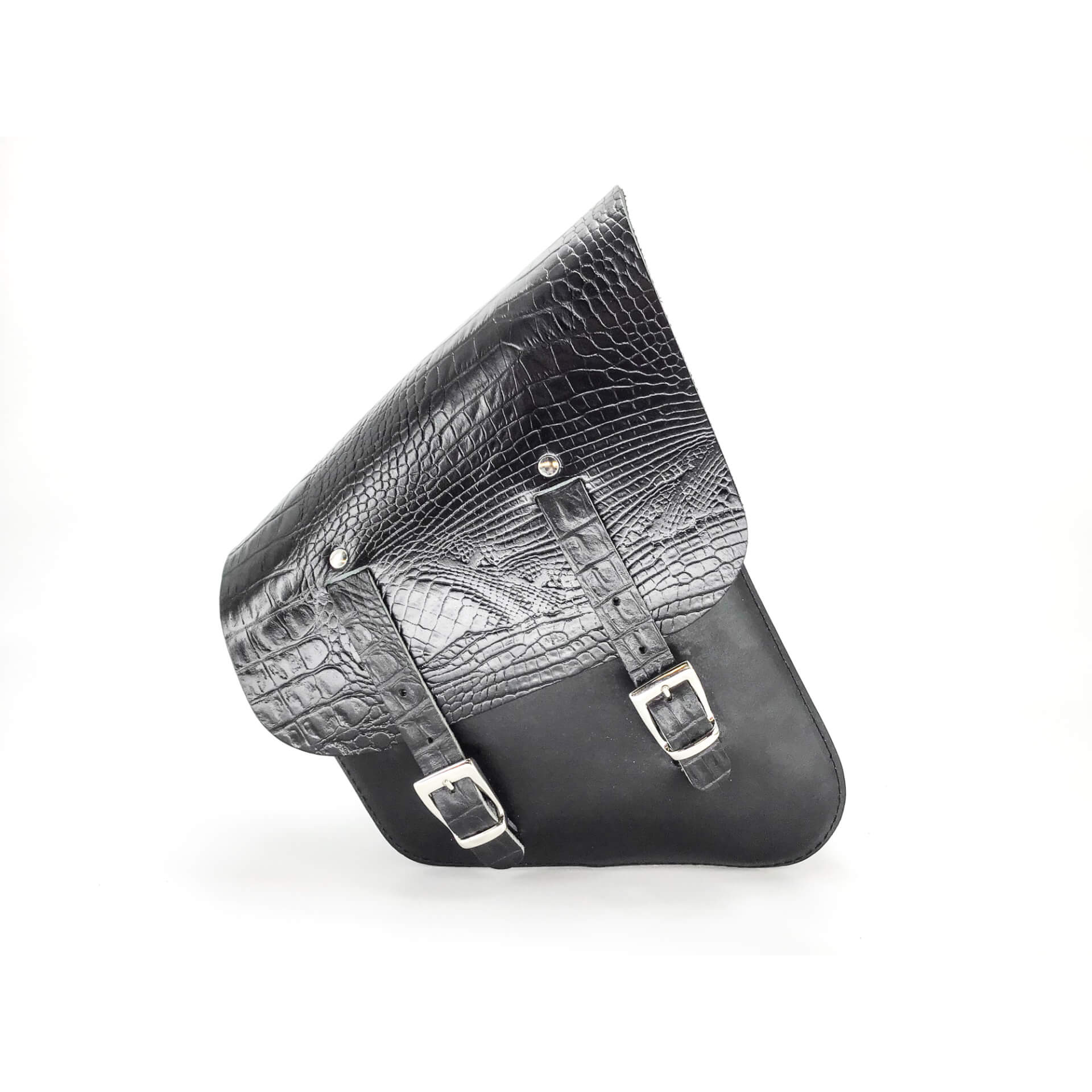 STOVERINCK Leather pannier SANTA FE, with Kaiman lid