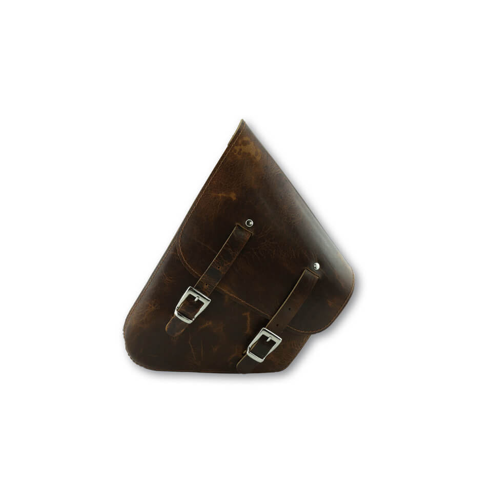 STOVERINCK Leather pannier SANTA FE, antique brown, brown