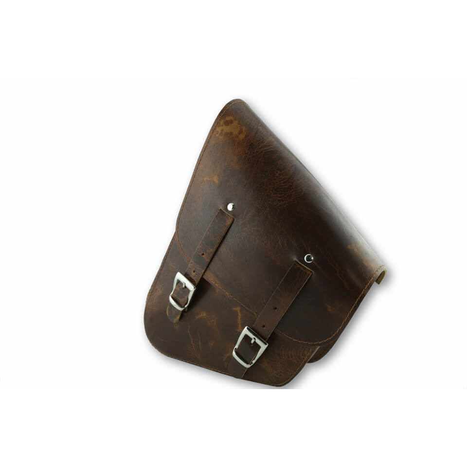 STOVERINCK Leather pannier SANTA FE, antique brown, brown