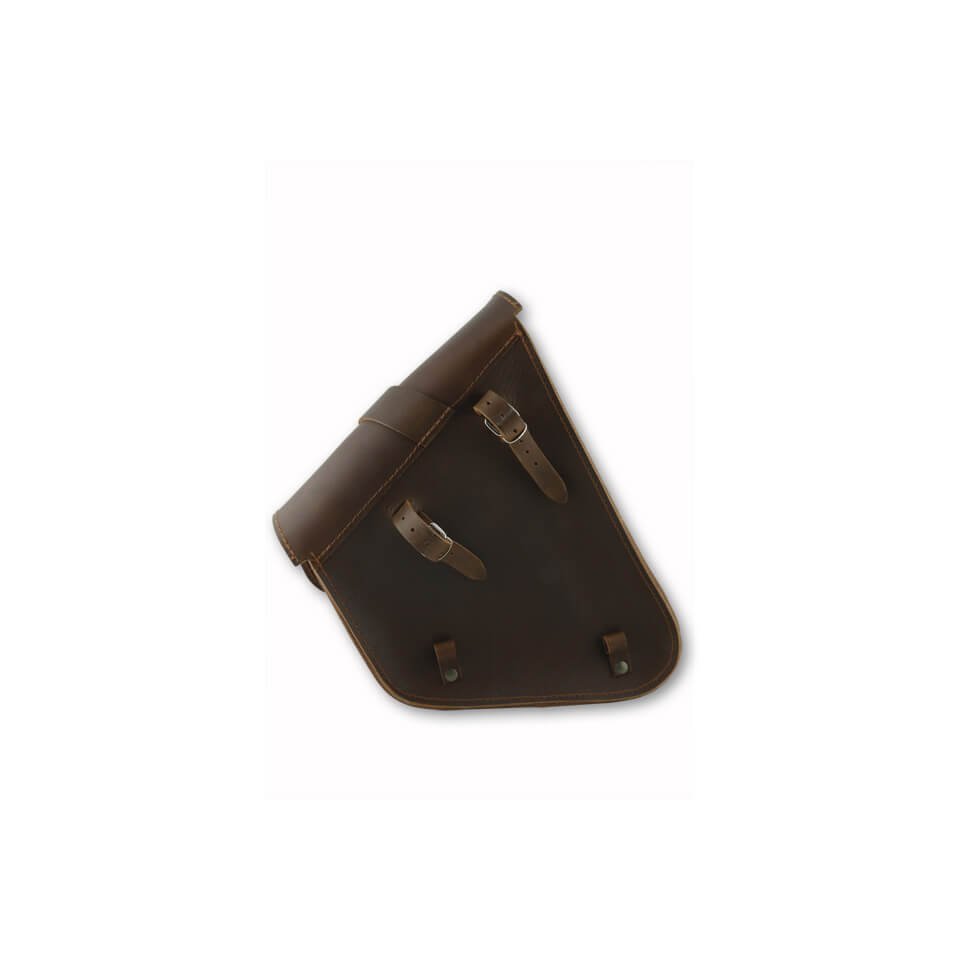 STOVERINCK Leather pannier SANTA FE, brown, brown