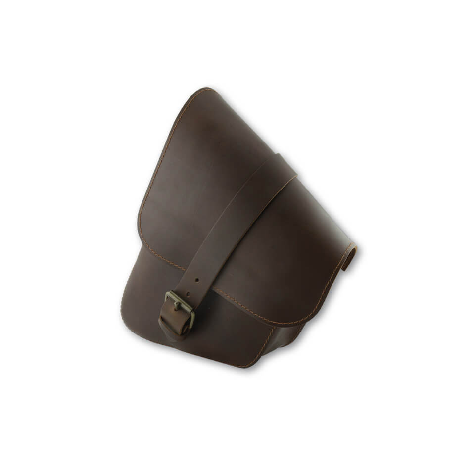 STOVERINCK Leather pannier SANTA FE, brown, brown