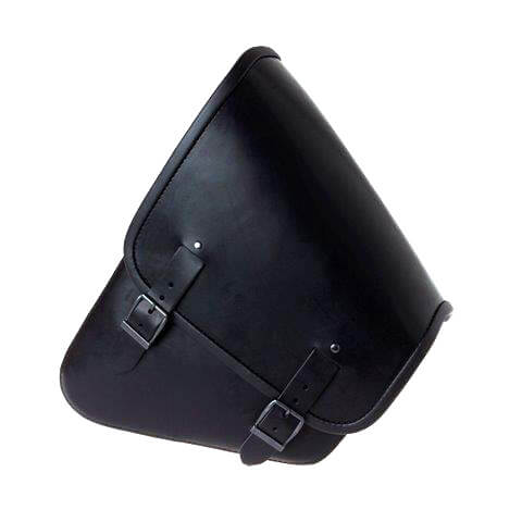 STOVERINCK Leather pannier BIG-SANTA FE left side, black, black