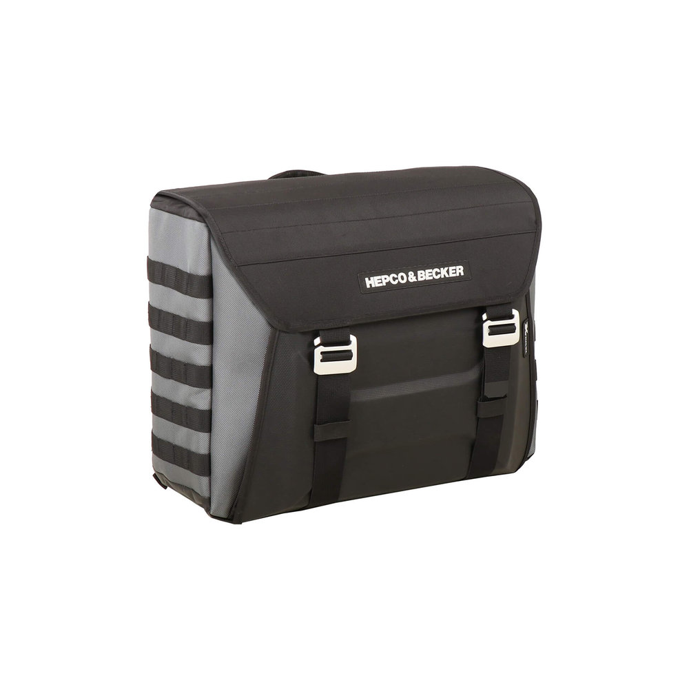 HEPCO & BECKER Seitentasche Xtravel (Einzeltasche) inkl. 1x Universaladapterplatte, anthrazit