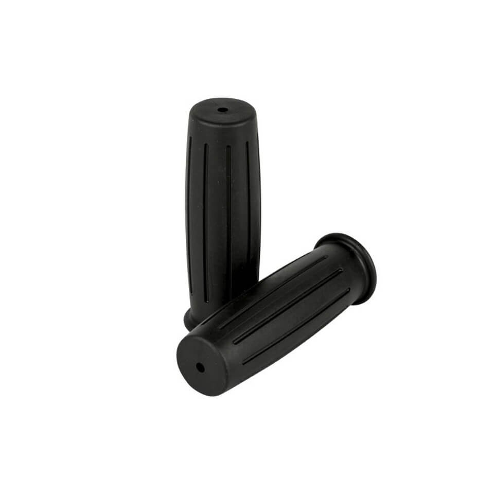 HIGHWAY HAWK Poignée de guidon vintage, noir, ̃ 22 mm (7/8 pouce)