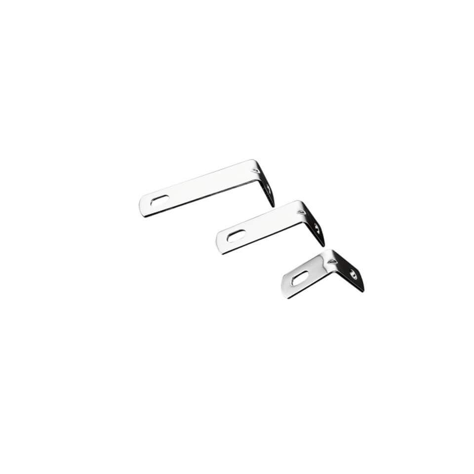 HIGHWAY HAWK Exhaust holder, hook-shaped 25/50 mm, silver, Size 50 mm, silver, Size 50 mm
