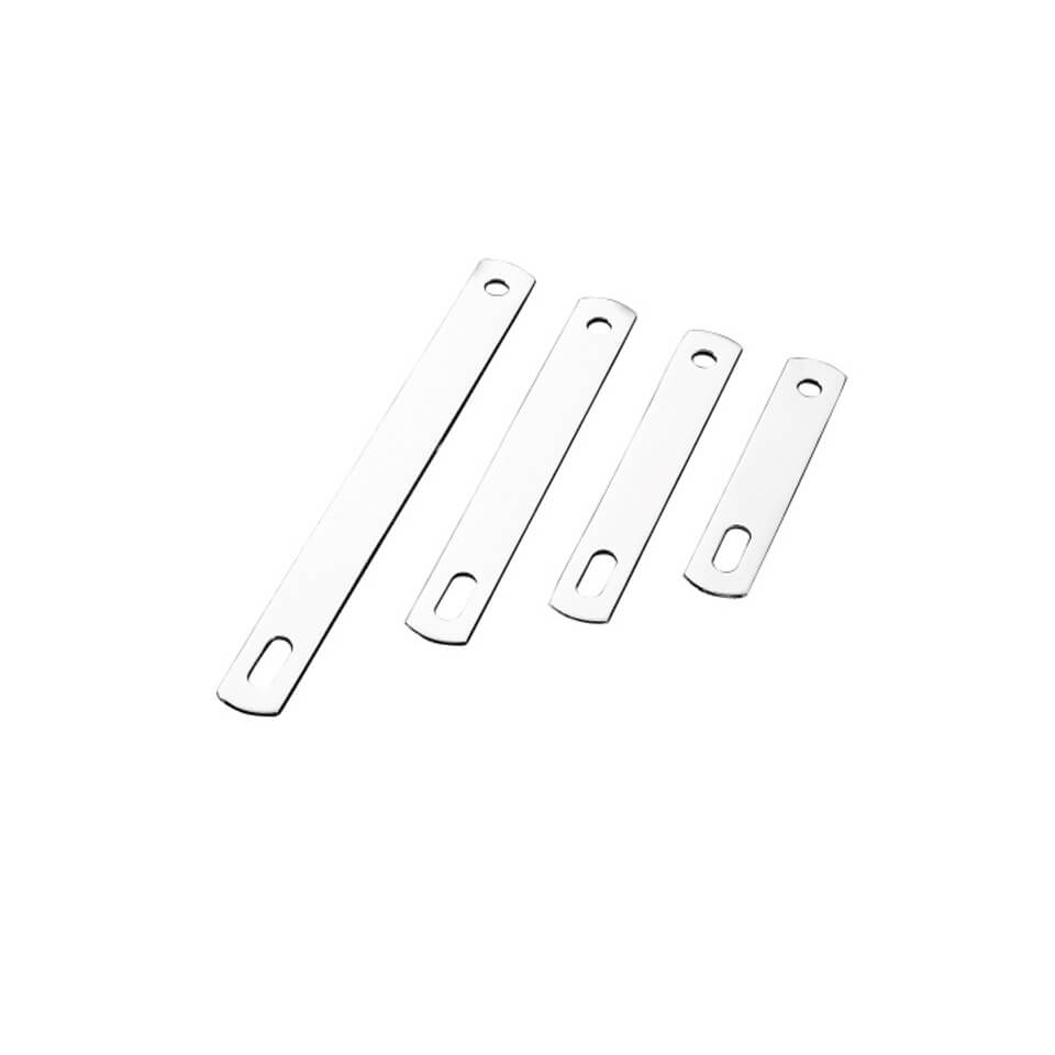 HIGHWAY HAWK Exhaust holder, flat 75 mm, silver, silver
