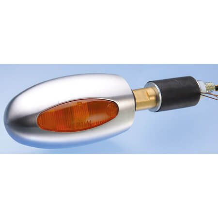 Kellermann Handlebar end indicators BL 1000 Aluminium satin finish, silver for Men, silver for Men