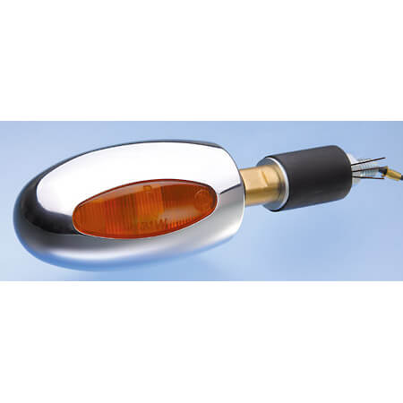 Kellermann Handlebar end indicators BL 1000 Aluminium polished, silver for Men, silver for Men