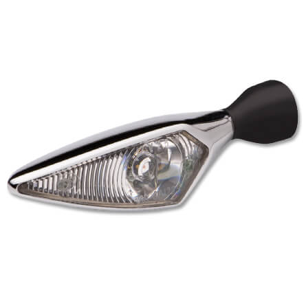 Kellermann Indicator MicroRhombus chrome-plated, white glass, vr./hl., silver for Men, silver for Men