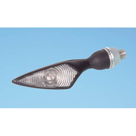 Kellermann Blinker MicroRhombus schwarz, weißes Glas, vl./hr. für Männer, schwarz