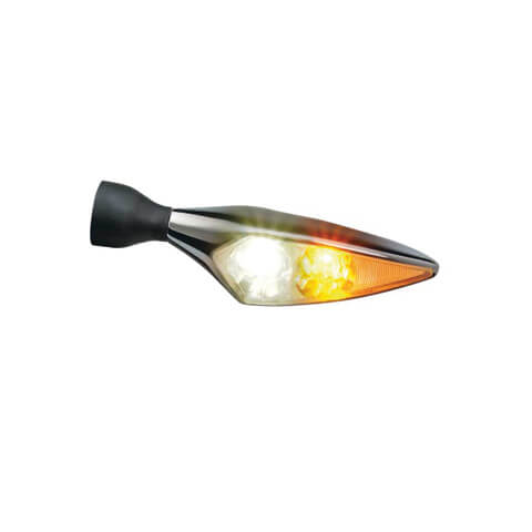 Kellermann LED-Blinker / Positionsleuchte Micro Rhombus PL, chrom, vorne links, silber für Männer, silber