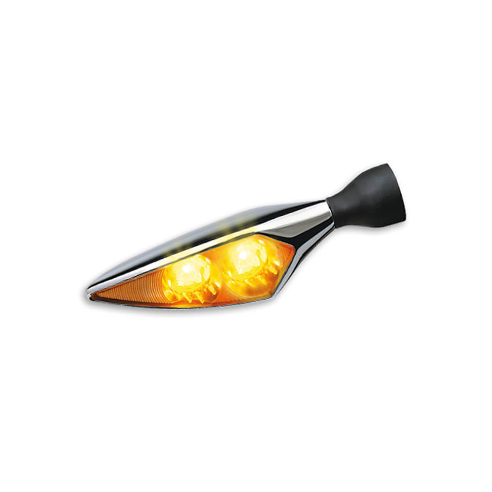 Kellermann Blinker Micro Rhombus , Extreme, chrome , VR /HL, silver for Men, silver for Men
