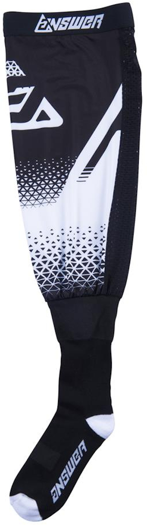 Answer Knee Brace Socks, black-white, Size S M, black-white, Size S M