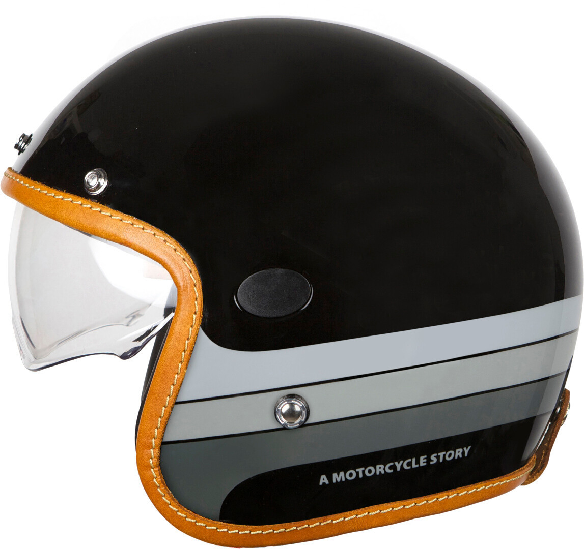 Helstons Mora Carbon Jet Helm, zwart, afmeting XL