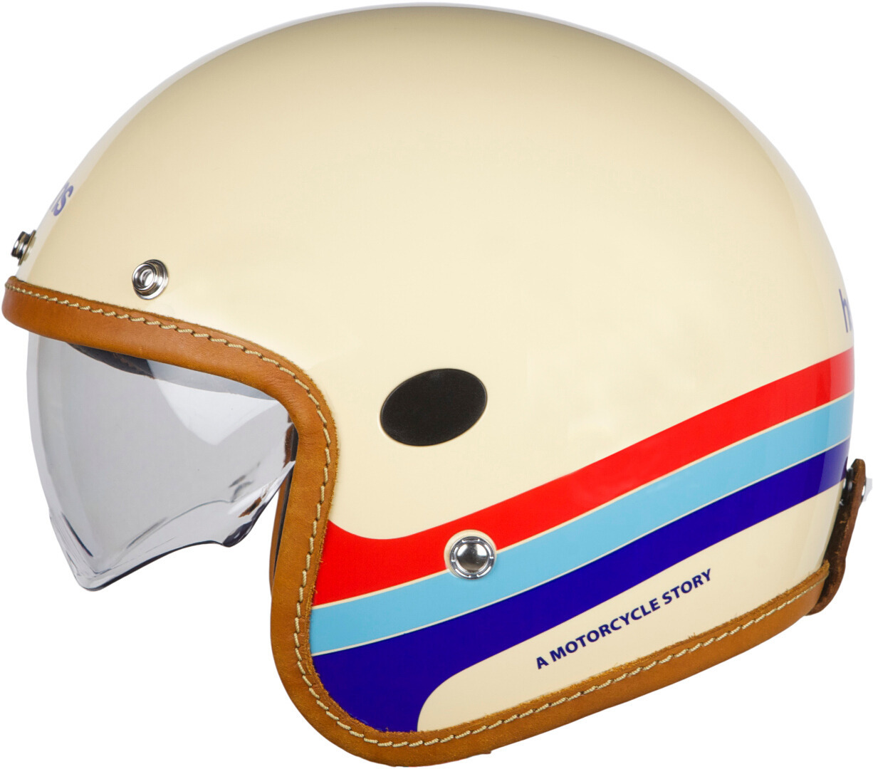 Helstons Mora Carbon Jet Helm, beige, afmeting S