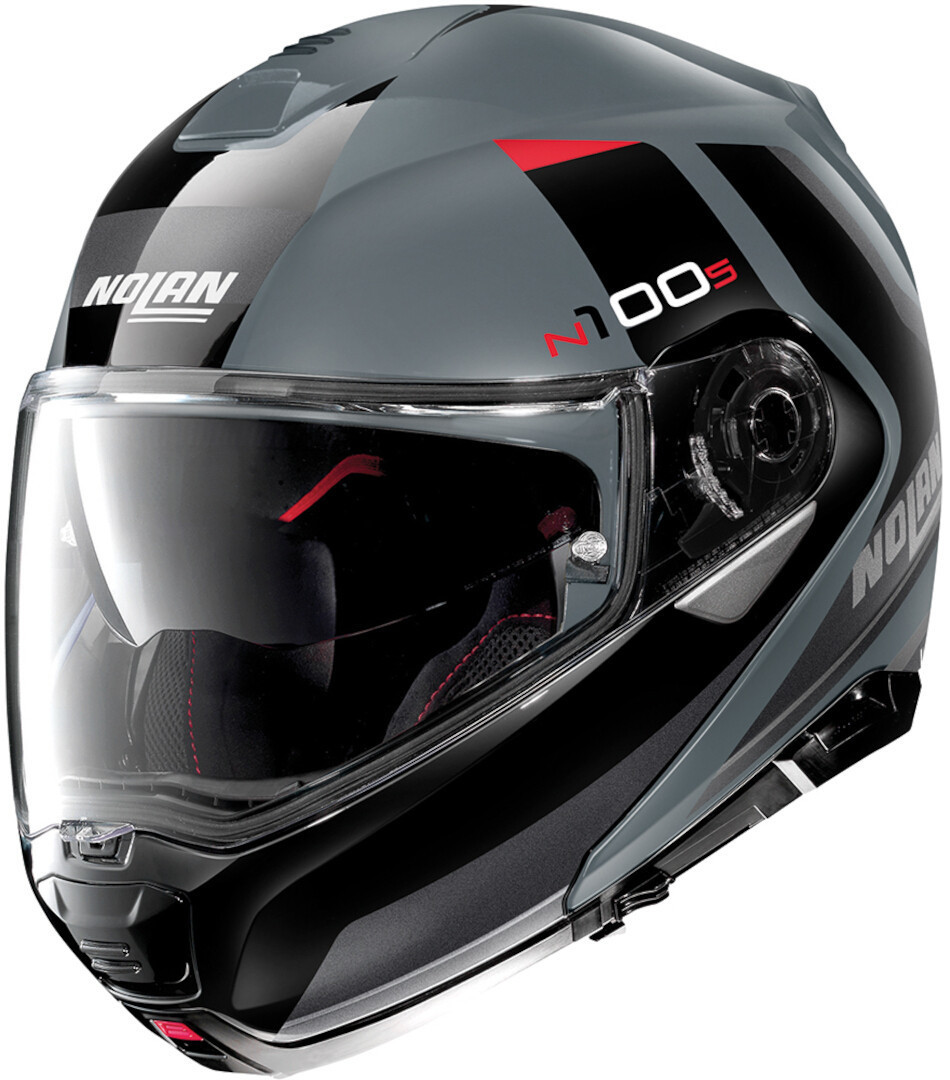 Nolan N100-5 Hilltop N-Com Helmet, black-grey, Size S, black-grey, Size S