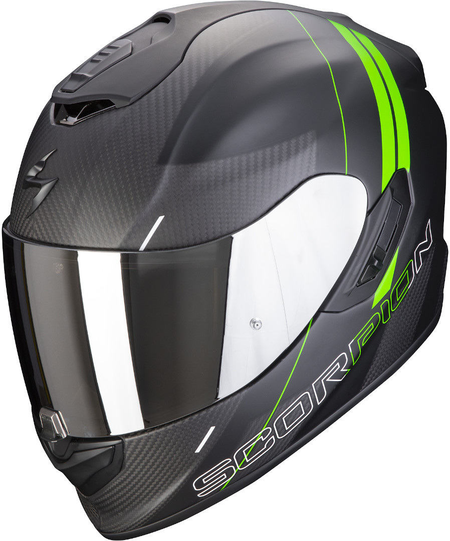 Scorpion EXO-1400 Carbon Air Drik Helmet, black-green, Size M, black-green, Size M