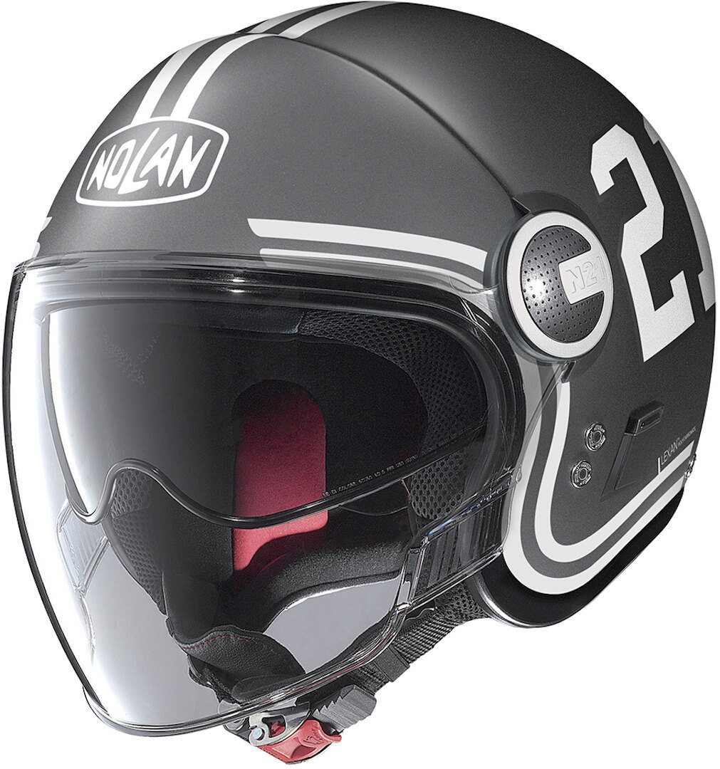 Nolan N21 Visor Quarterback Jet Helmet, grey-white, Size XS, grey-white, Size XS