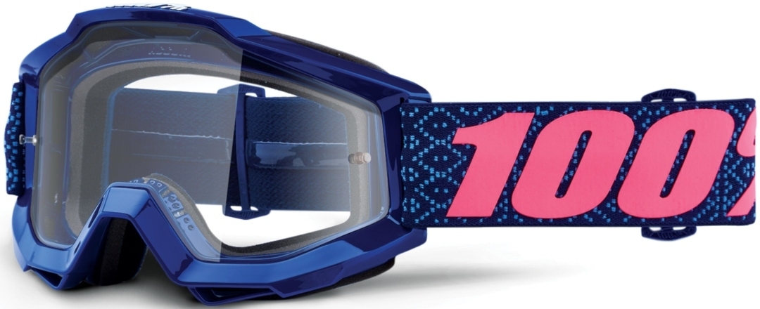 100% Accuri Futura Lunettes de motocross, rose-bleu