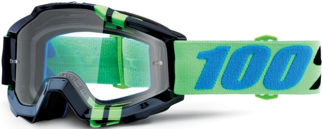 100% Accuri Zerg Lunettes de motocross, vert-bleu