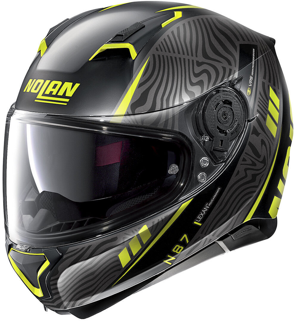 Nolan N87 Sioux N-Com Helmet, black-yellow, Size S, black-yellow, Size S