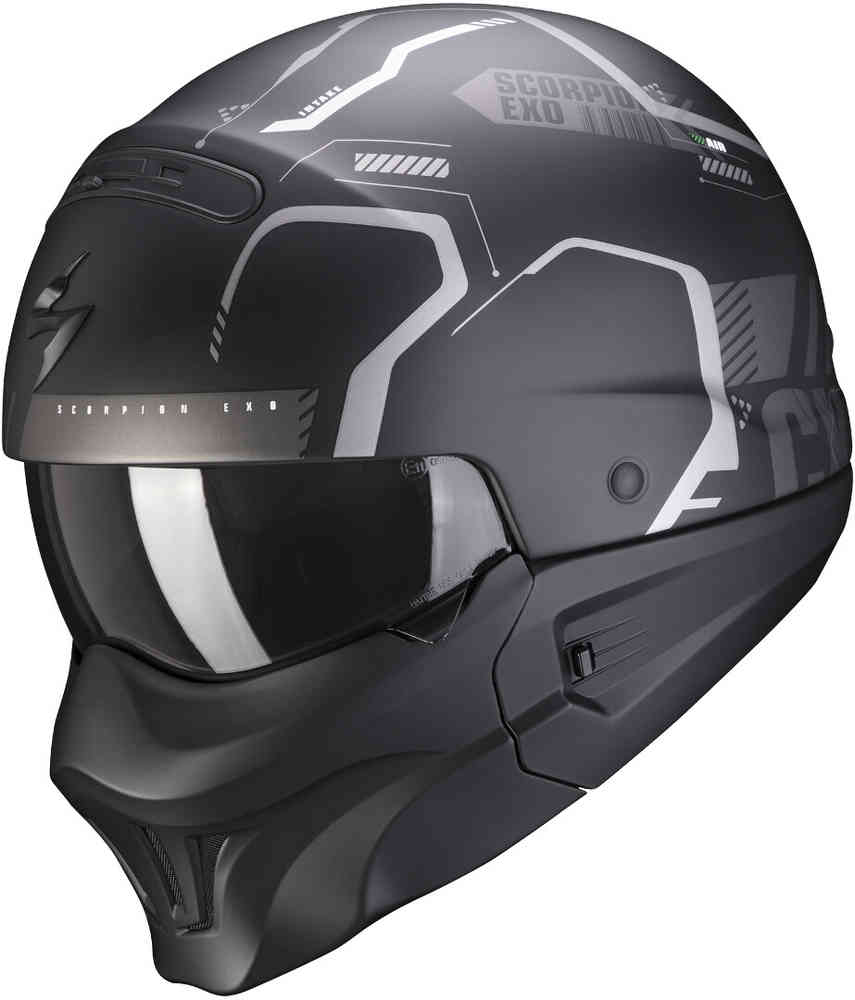 Casco Jet Scorpion Exo-Combat Evo Incursion Gris - EuroBikes