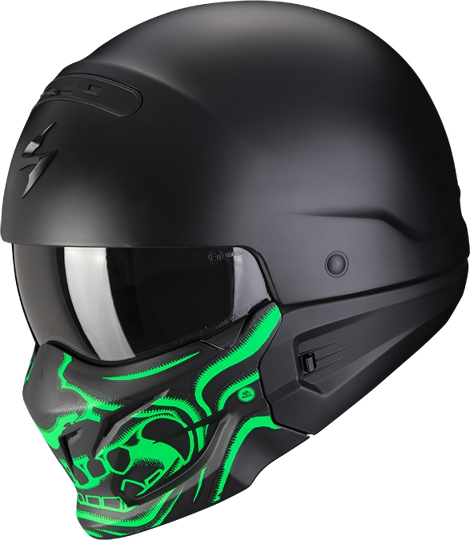 Scorpion EXO-Combat Evo Samurai Helmet, black-green, Size XS, black-green, Size XS