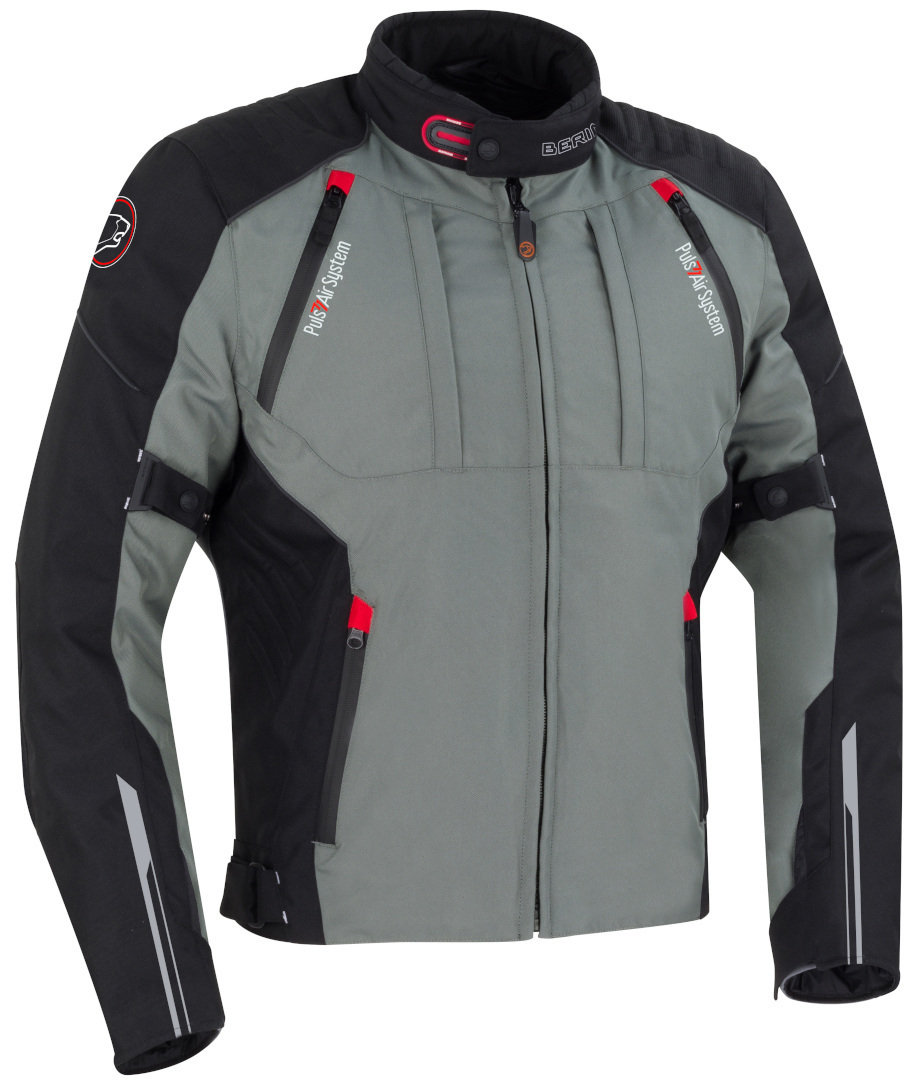 Bering Shamal Motorcycle Textile Jacket, black-grey, Size S, black-grey, Size S