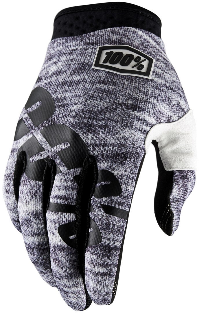 100% iTrack Heather Motocross Handschuhe, grau, Größe S, grau, Größe S