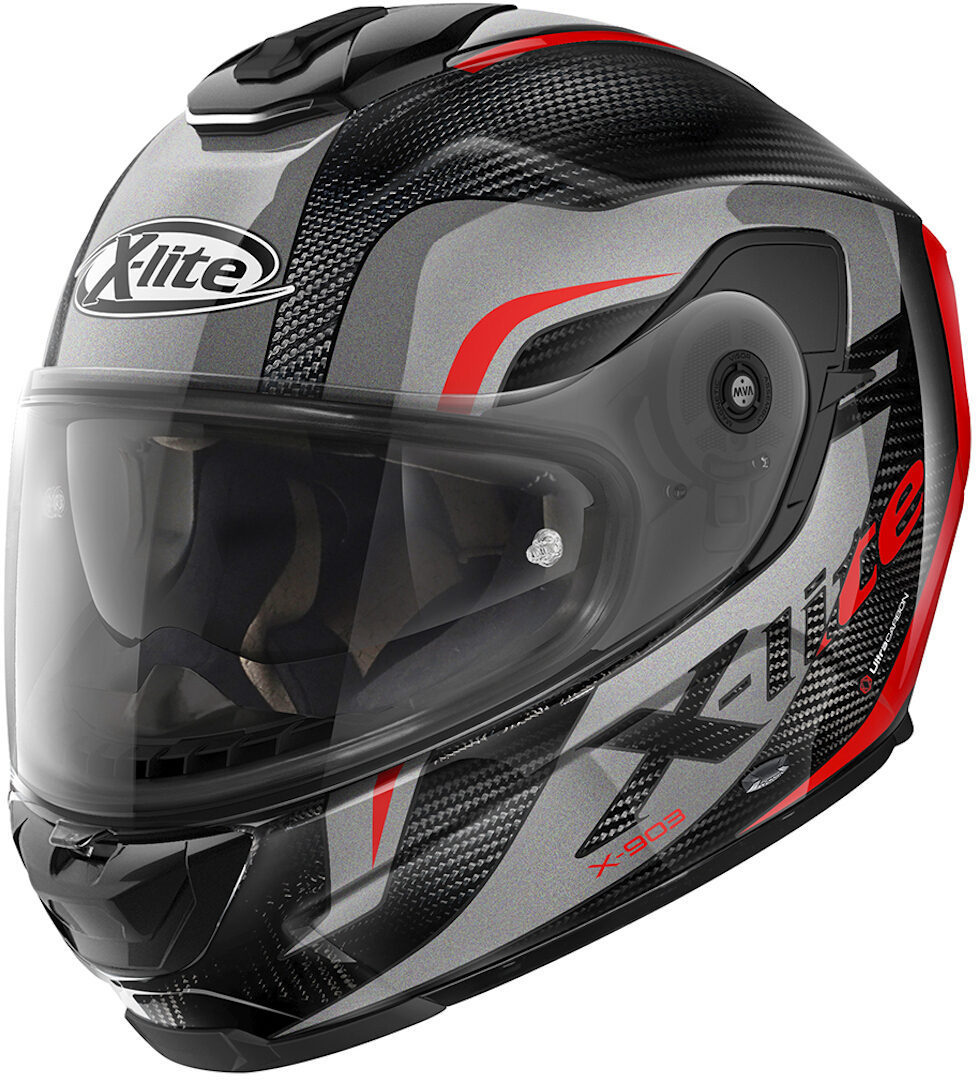 X-Lite X-903 Ultra Carbon Maven N-Com Helm, schwarz-grau-rot, Größe M, schwarz-grau-rot, Größe M