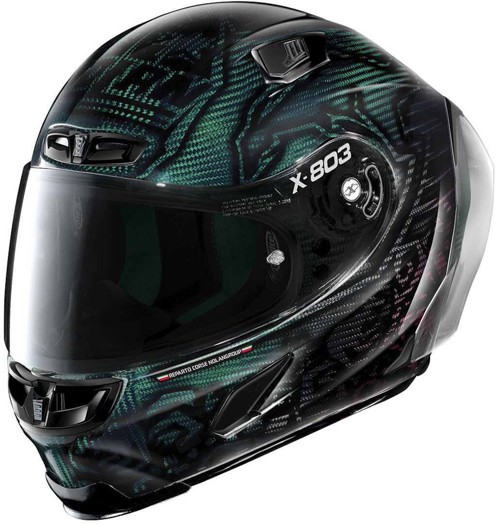X-Lite X-803 RS Ultra Carbon Replica C. Stoner Superhero Helmet, black-green, Size S, black-green, Size S