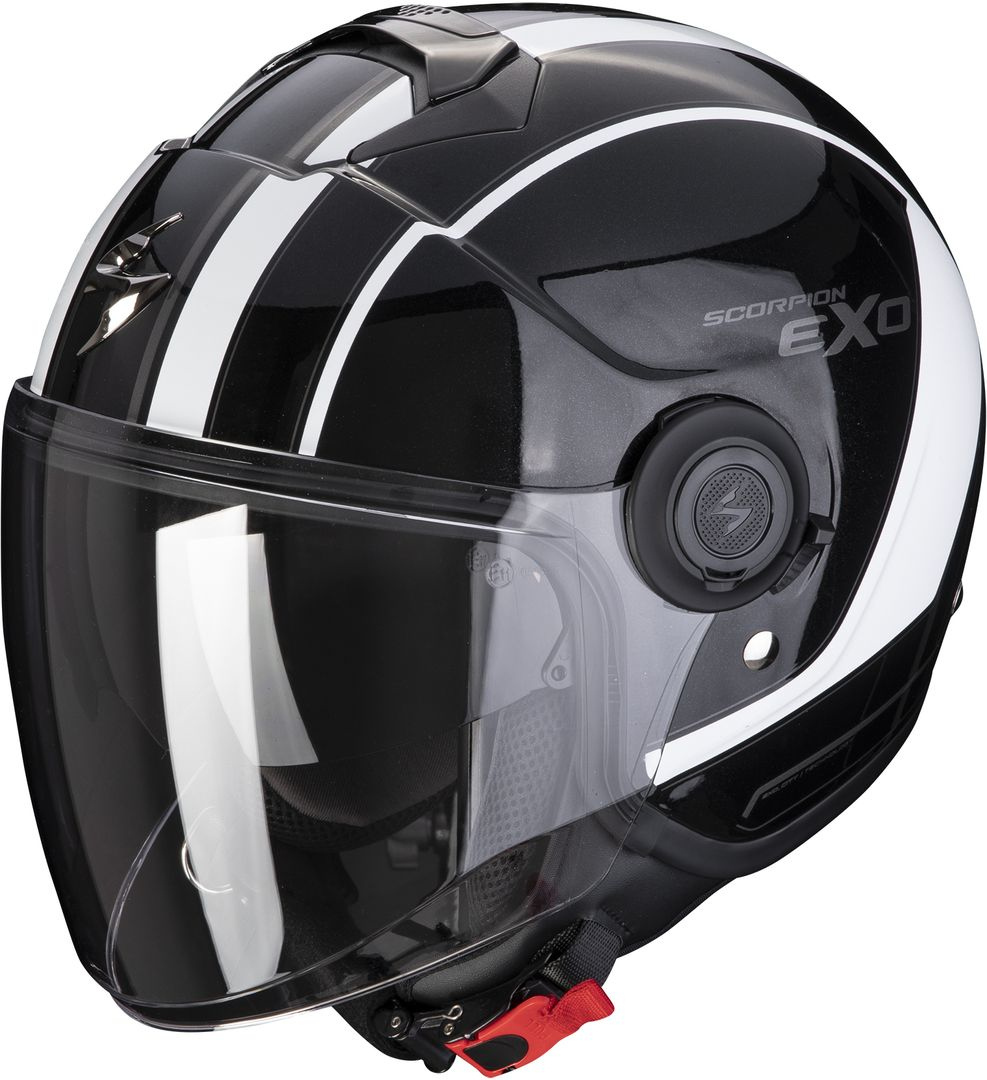 Scorpion EXO-City Scoot Jet Helmet, black-white, Size XS, black-white, Size XS