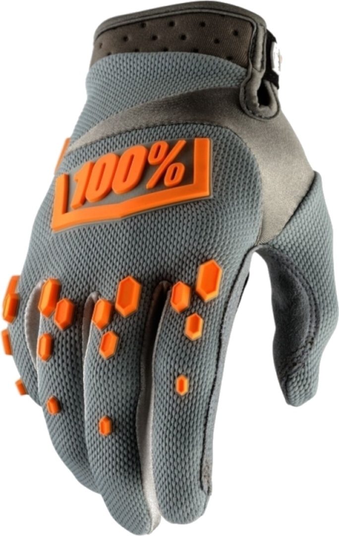 100% Airmatic Hexa, grey-orange, Size S, grey-orange, Size S