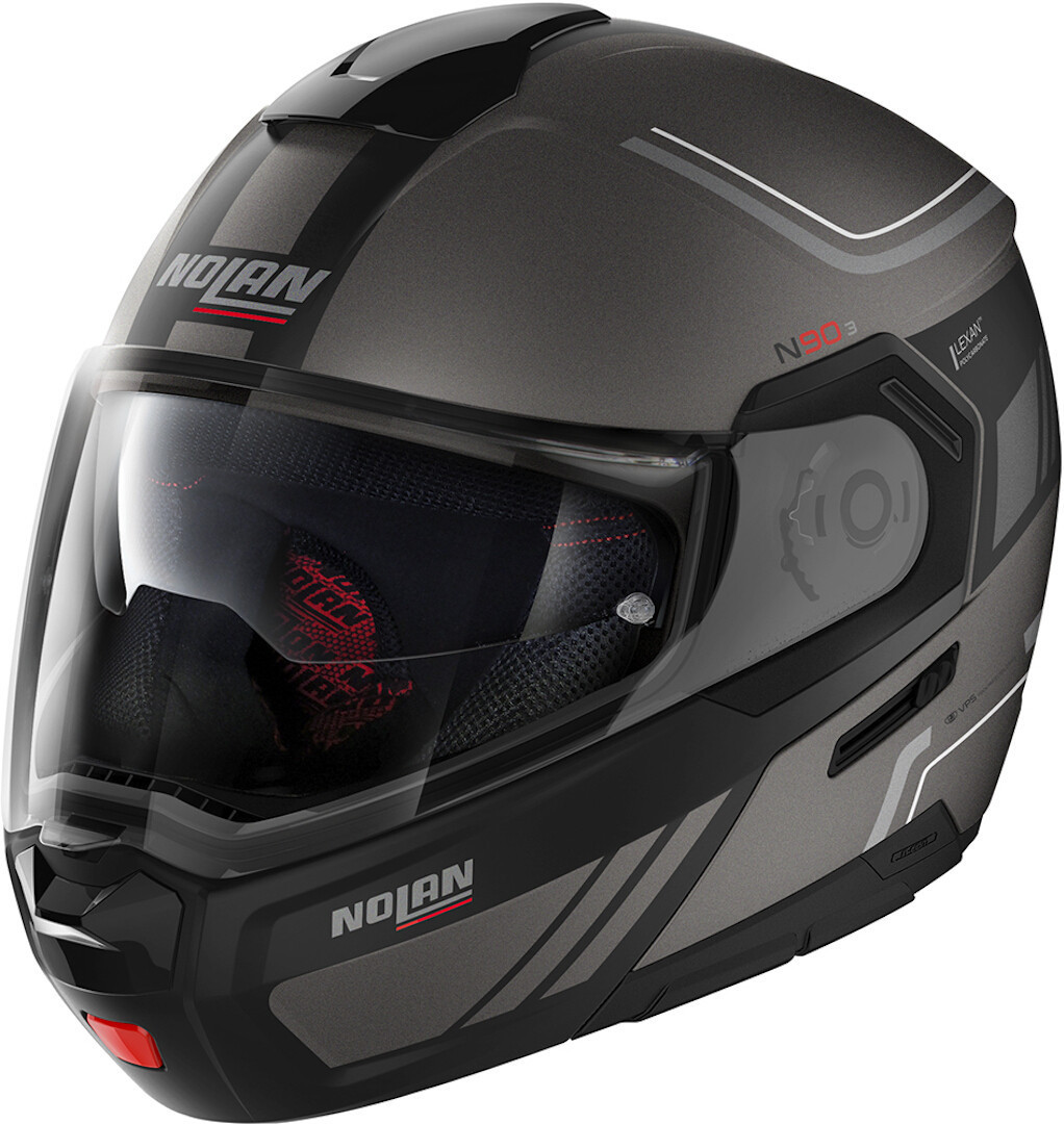 Nolan N90-3 Voyager N-Com Helmet, black-grey, Size 2XL, black-grey, Size 2XL