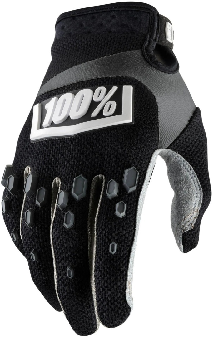 100% Airmatic Hexa Jeugd Motocross Handschoenen, zwart, afmeting S