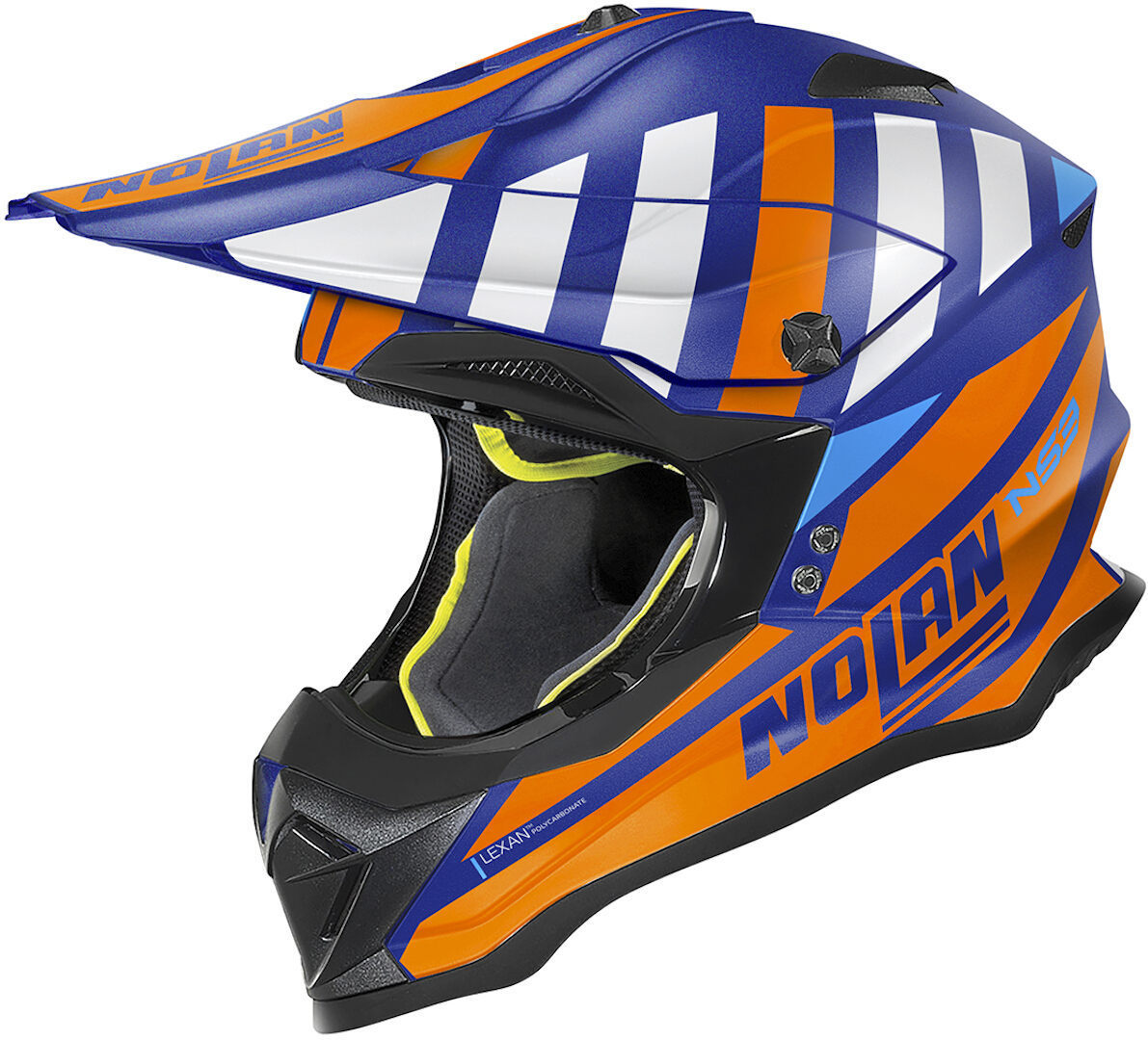 Nolan N53 Cliffjumper Motocross Helmet, blue-orange, Size XS, blue-orange, Size XS