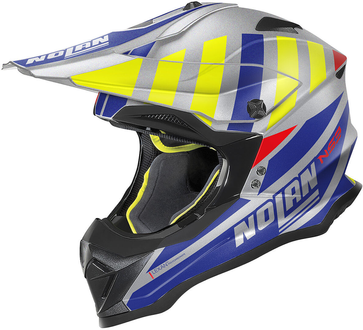 Nolan N53 Cliffjumper Motocross Helmet, grey-blue, Size XS, grey-blue, Size XS