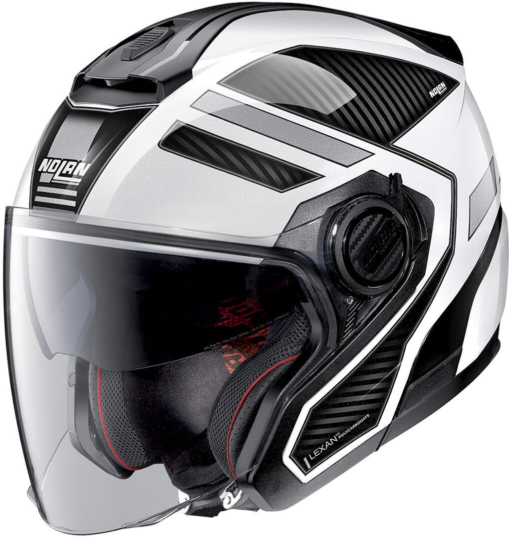 Cars & Motorbikes Nolan N40-5 Beltway N-Com Jet Helm, zwart-wit, afmeting XL