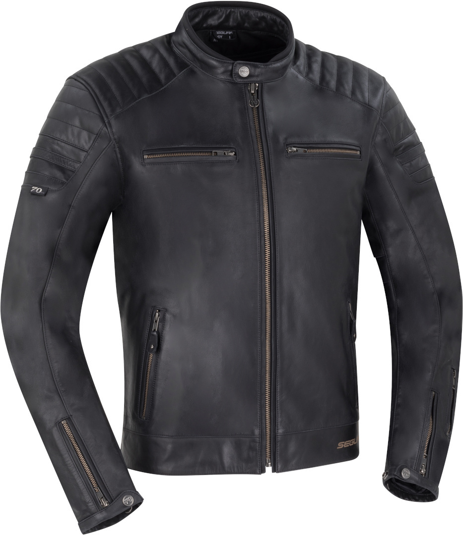 Segura Stripe Black Edition オートバイレザージャケット Segura Stripe Black Edition オートバイレザージャケット