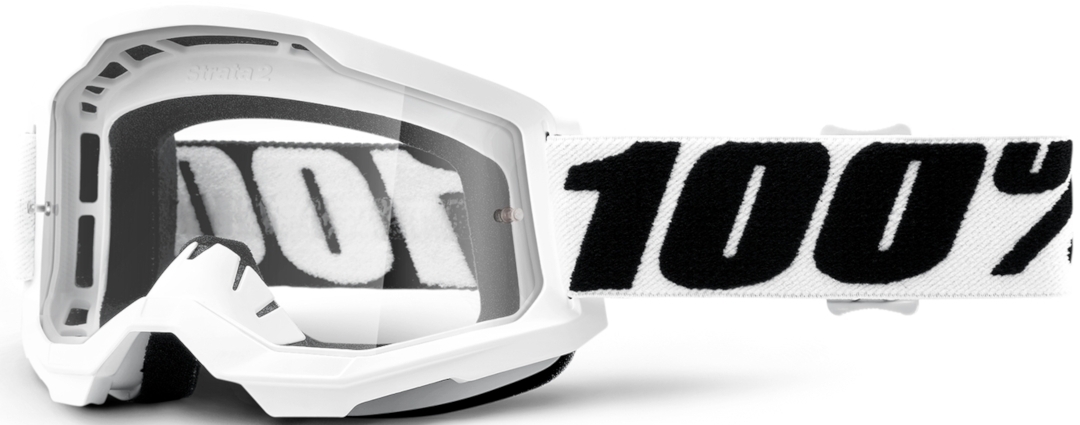 100% Strata II Everest Motocross Brille, schwarz-weiss, schwarz-weiss